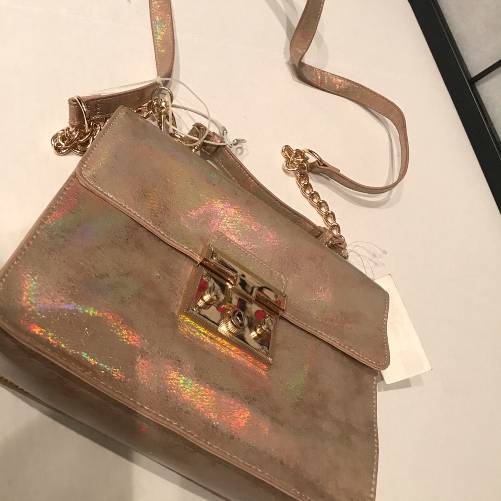 Steve Madden crossbody blush gold